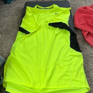 Neon yellow Nike dri-fit men’s tee